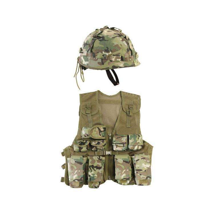 Kombat UK Kids Assault Vest & Helmet Set - Wylies Outdoor World