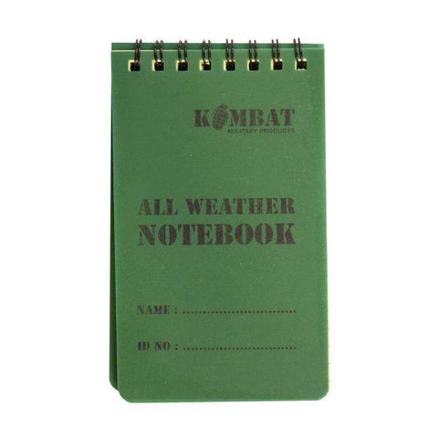 Kombat UK, Mini Waterproof Notebook, Survival Items, Wylies Outdoor World,