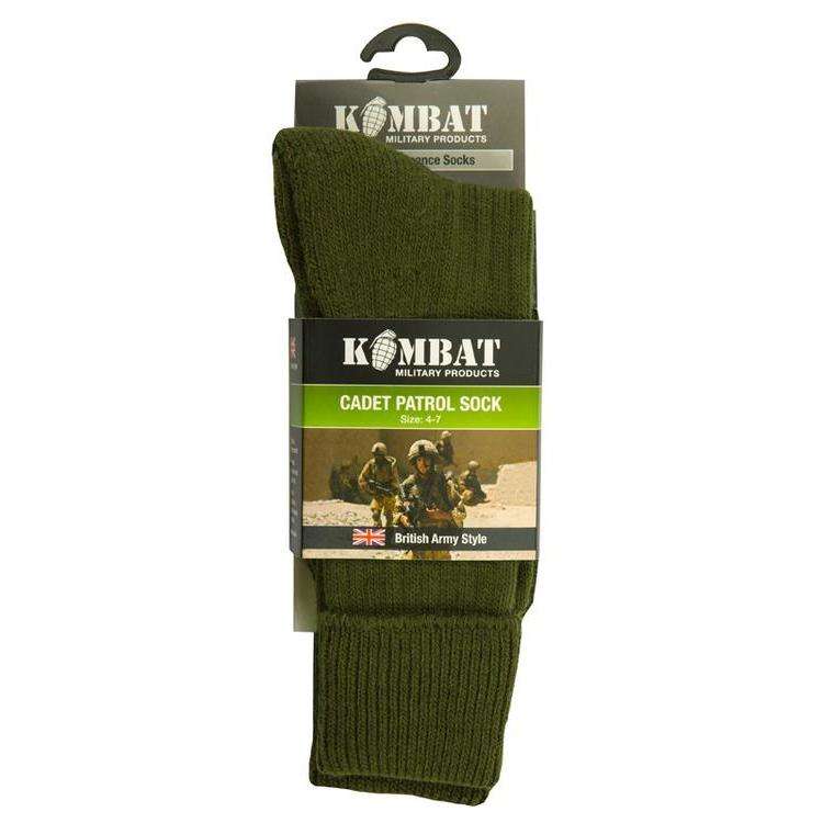 Kombat UK Patrol Socks - Olive Green - Wylies Outdoor World