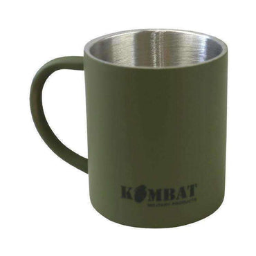 Kombat UK, Stainless Steel Mug 330ml - Olive Green, Cups/Tumblers, Wylies Outdoor World,