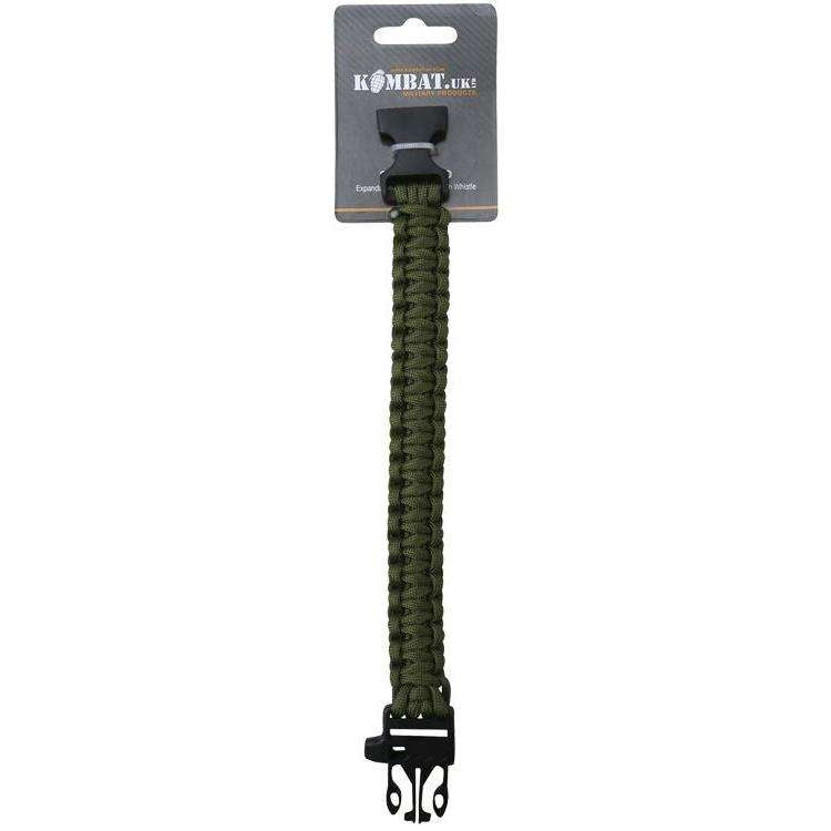 Kombat UK Survival Wristband and Whistle - Wylies Outdoor World