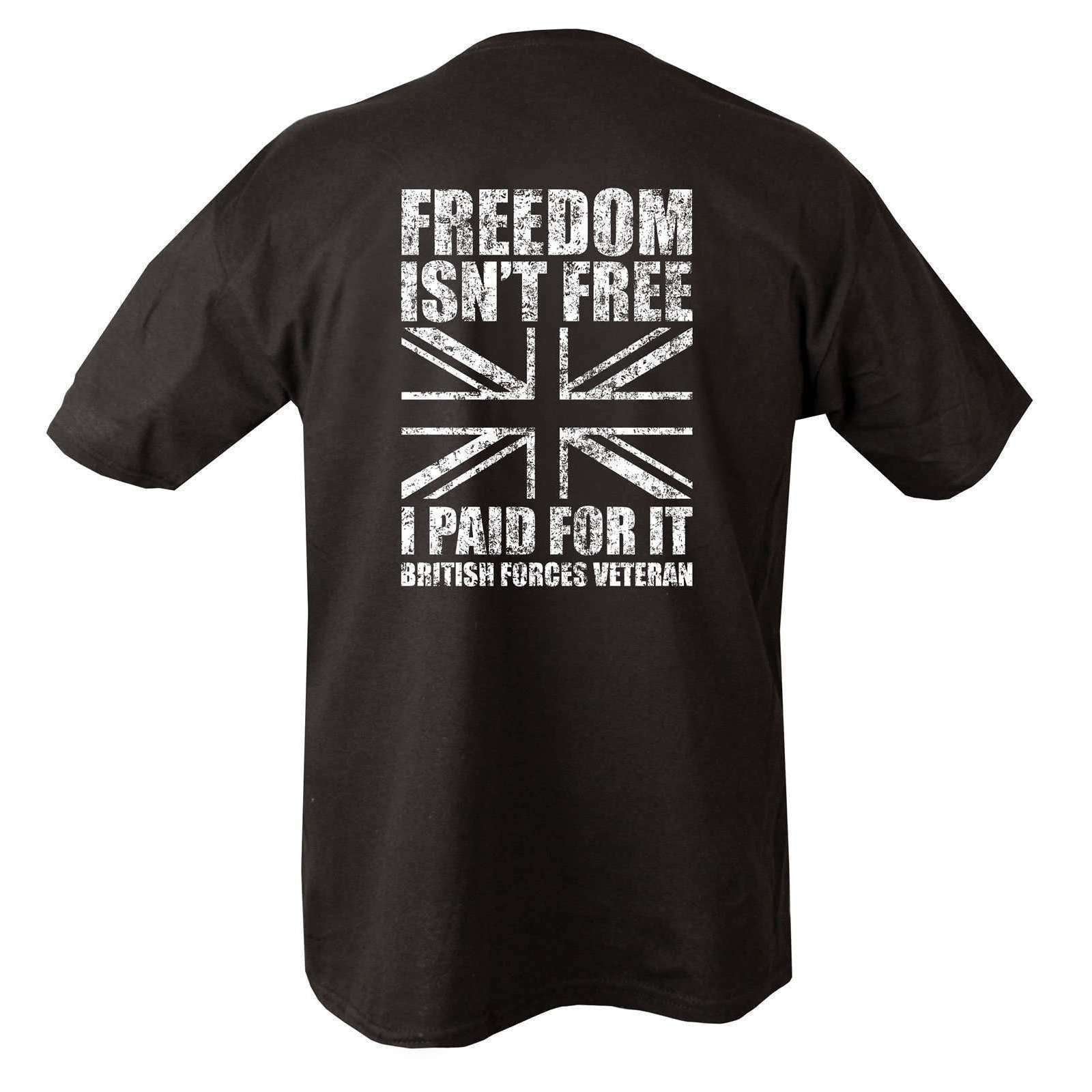 Kombat UK, Veterans Freedom T-shirt - Black, T-Shirts, Shirts & Vests, Wylies Outdoor World,
