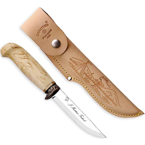 Marttiini Hunting Knife (with Bronze Finger Guard) - Wylies Outdoor World