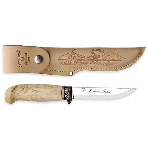Marttiini, Marttiini Hunting Knife (with Bronze Finger Guard), Fixed Blade Bushcraft Knives, Wylies Outdoor World,