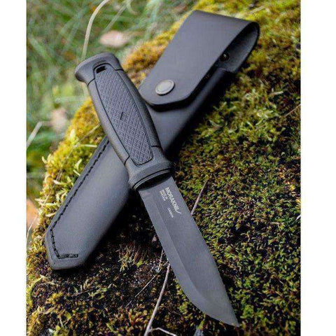 Mora Knives, Mora Garberg Black Carbon Knife, Fixed Blade Bushcraft Knives, Wylies Outdoor World,