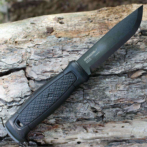 Mora Knives, Mora Garberg Black Carbon Knife, Fixed Blade Bushcraft Knives, Wylies Outdoor World,