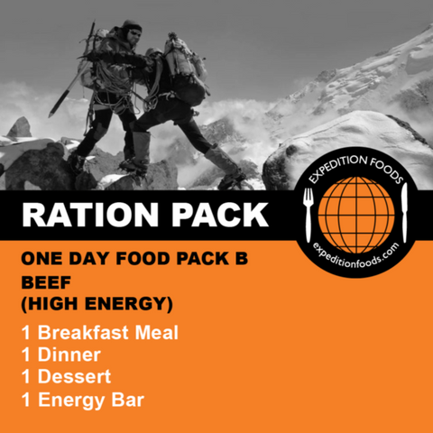 Expedition Foods, Expedition Foods - One Day Pack B, Day Ration Packs,Wylies Outdoor World,