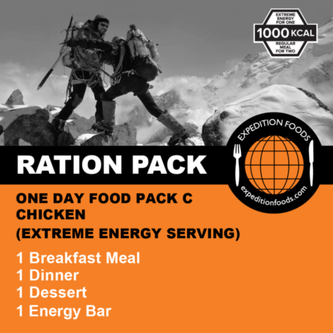 Expedition Foods, Expedition Foods - One Day Pack C, Day Ration Packs,Wylies Outdoor World,
