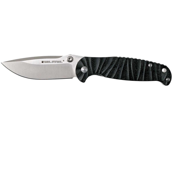 Real Steel, Real Steel H6 Grooved Black Blade, Folding Knives, Wylies Outdoor World,