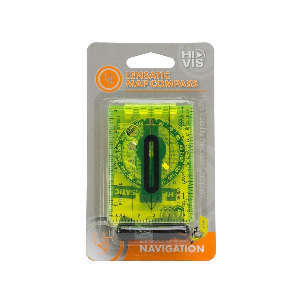 U.S.T. Hi Vis Lensatic Map Compass - Wylies Outdoor World